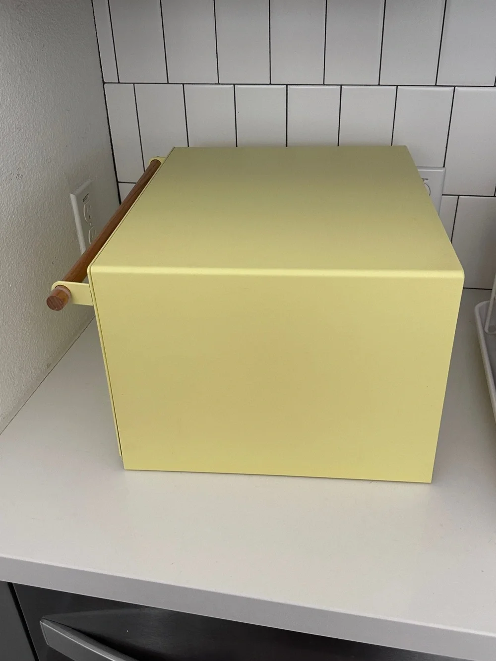 Yamazaki Home Yellow Steel Bread Box